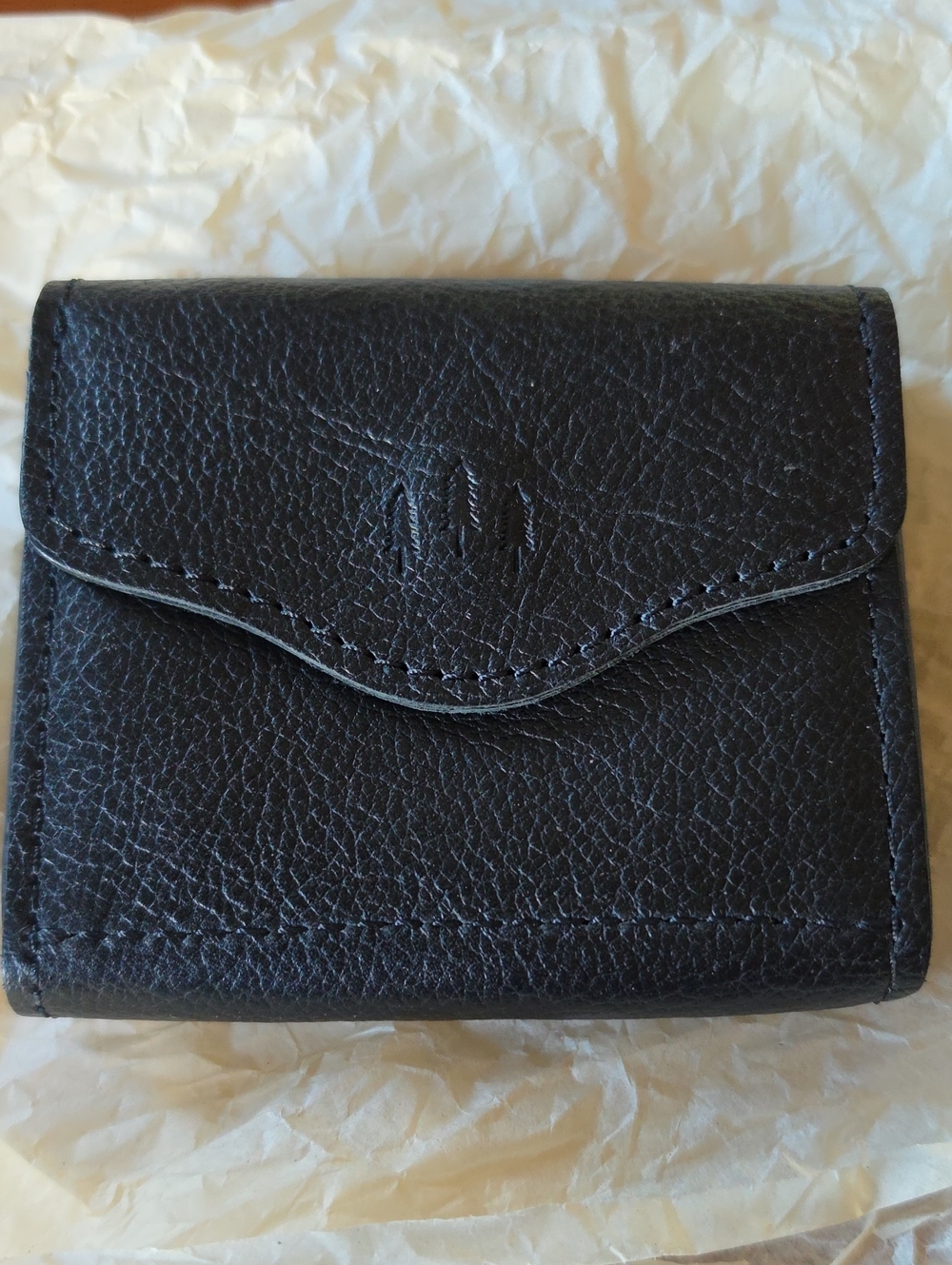 Portland Leather Goods Small Bozeman Wallet - Pebbled Black